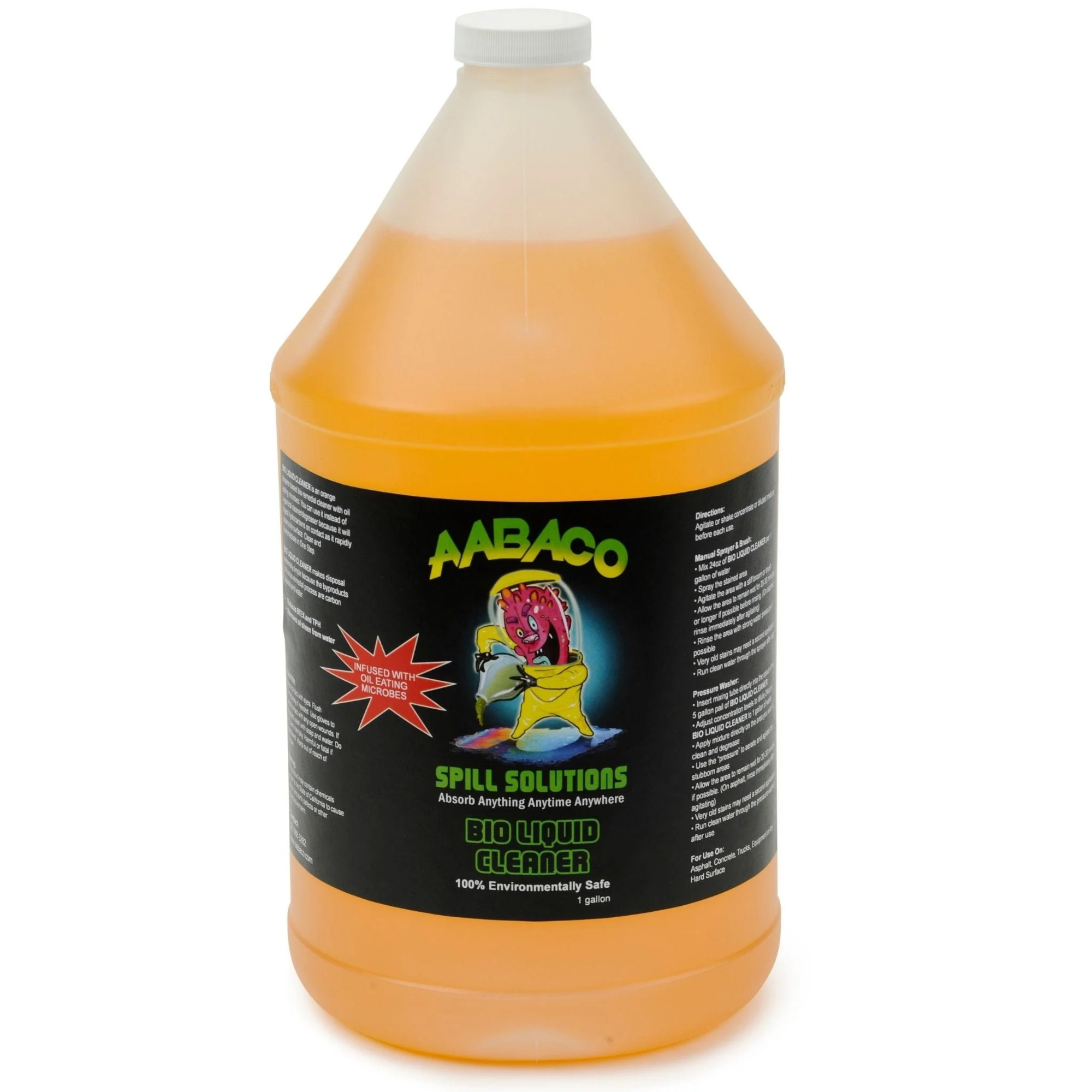 AABACO Biodegradable Liquid Cleaner & Degreaser Infused with Oil Eating Microbes, 1-gallon